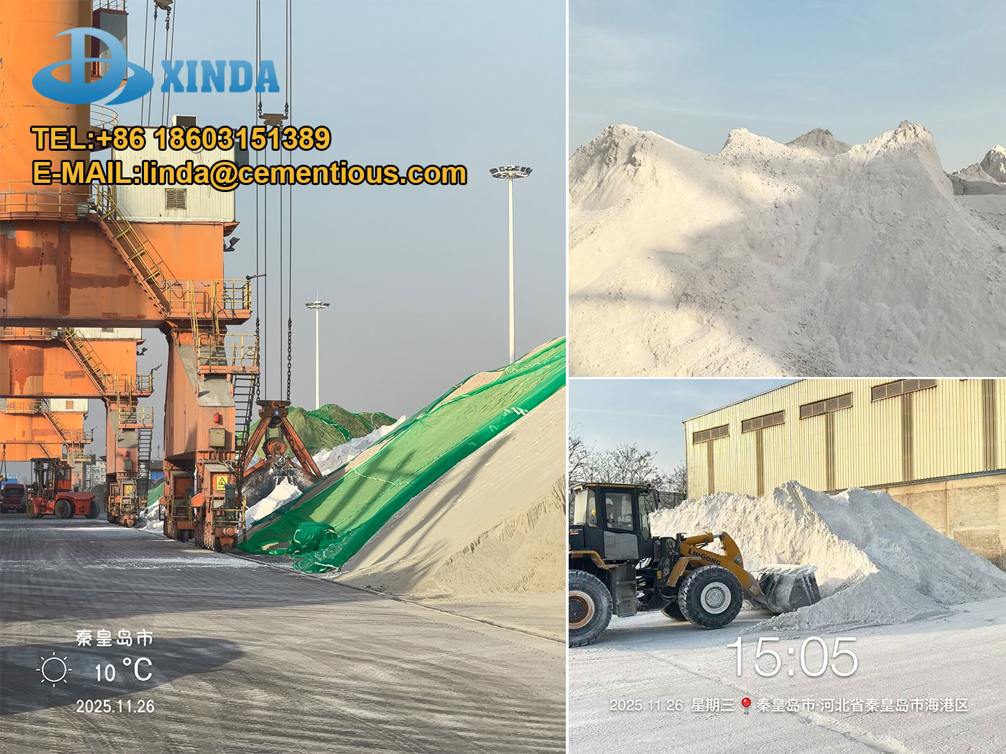 (NPG) Neutralized Phosphogypsum is being loaded at Qinhuangdao Port