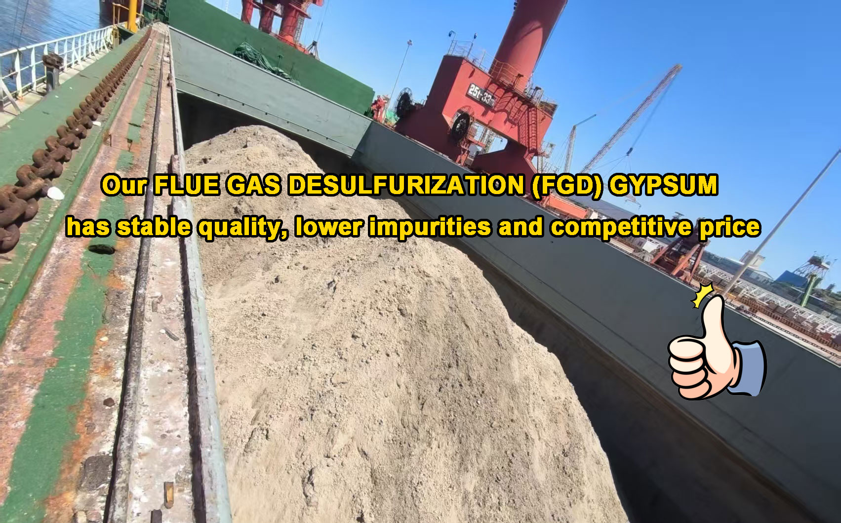 Loading Operations Underway FGD GYPSUM Loading Operations Underway FGD GYPSUM