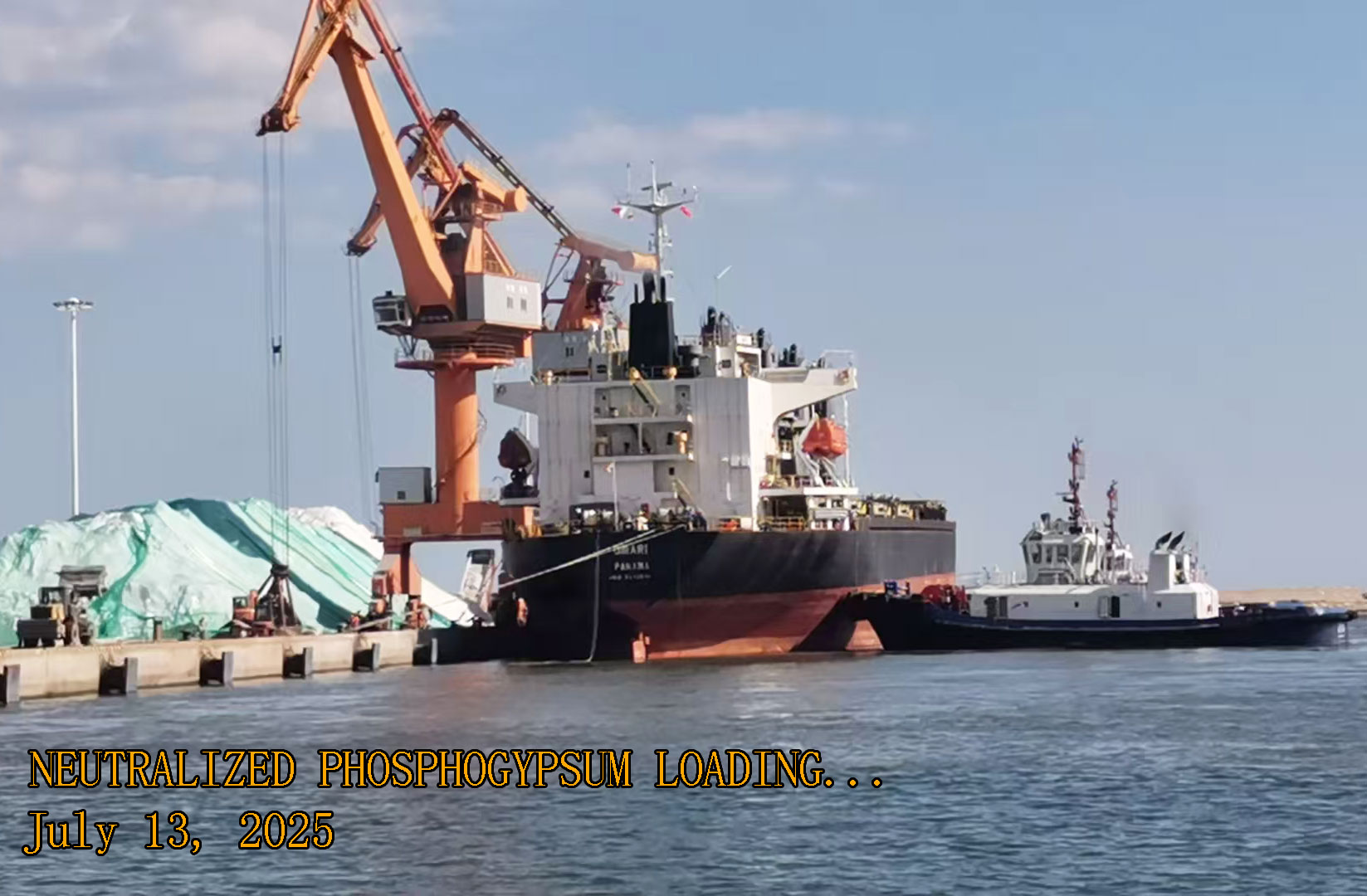 NEUTRALIZED PHOSPHOGYPSUM LOADING NEUTRALIZED PHOSPHOGYPSUM LOADING