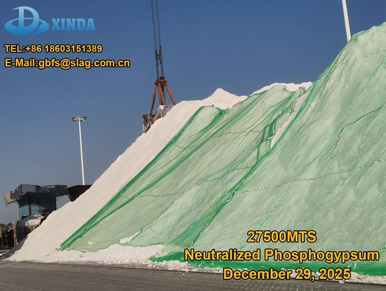On December 29, 2025, we loaded 27,500 mts of Neutralized Phosphogypsum