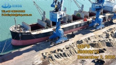 XINDA GROUP loaded 58000MTS GBFS on December 2, 2025.